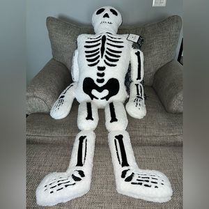 Skeleton full body pillow. 4 feet tall